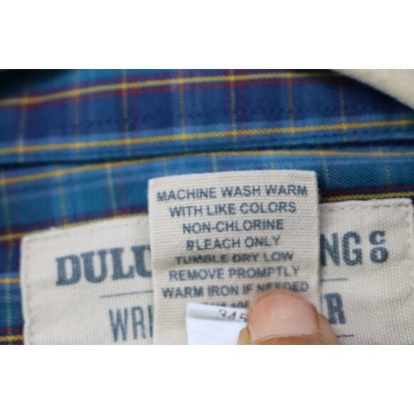 Duluth Trading Co. Men's Wrinkle Fighter Long Sleeve Button Up Shirt-Large/Tall - Picture 6 of 8